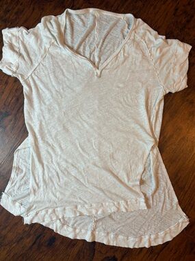 We The Free Light Cream Short Sleeve Top